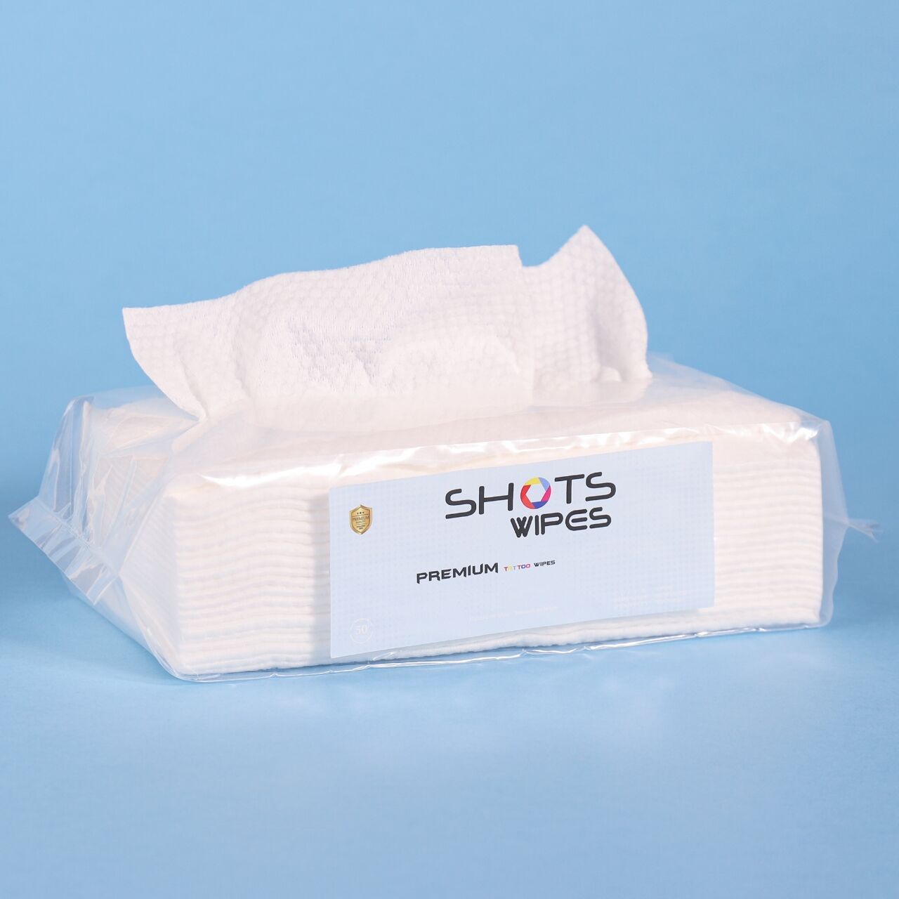 SHOTS DÖVME TEMİZLEME PEÇETESİ 50 PARÇA BEYAZ