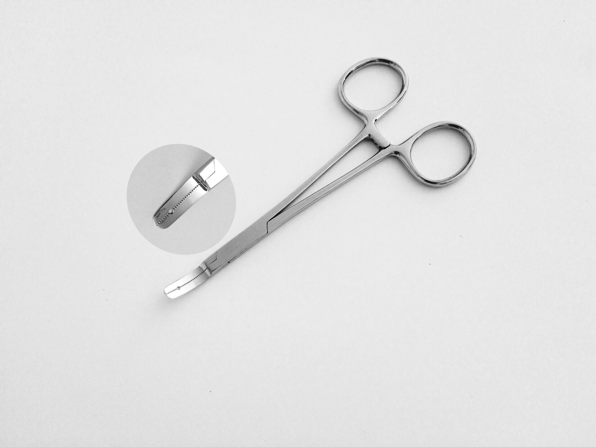 Dermal Anchor Forceps, 1.2mm Hole 5.25''