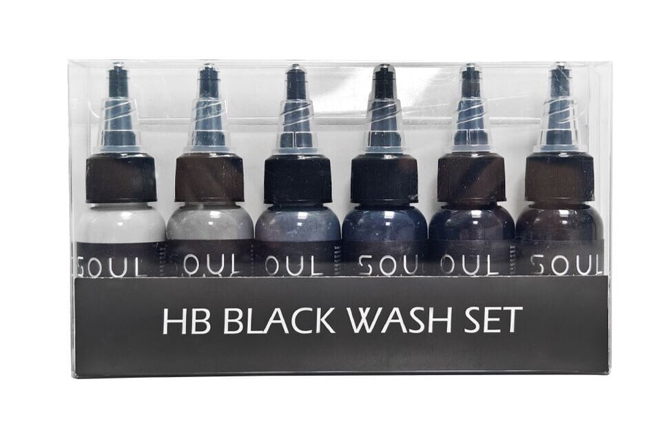 SOULWAY INK HB BLACK WASH SET 1 OZ  (6 RENK)