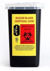 TIBBİ ATIK KOVASI 1LT SİYAH