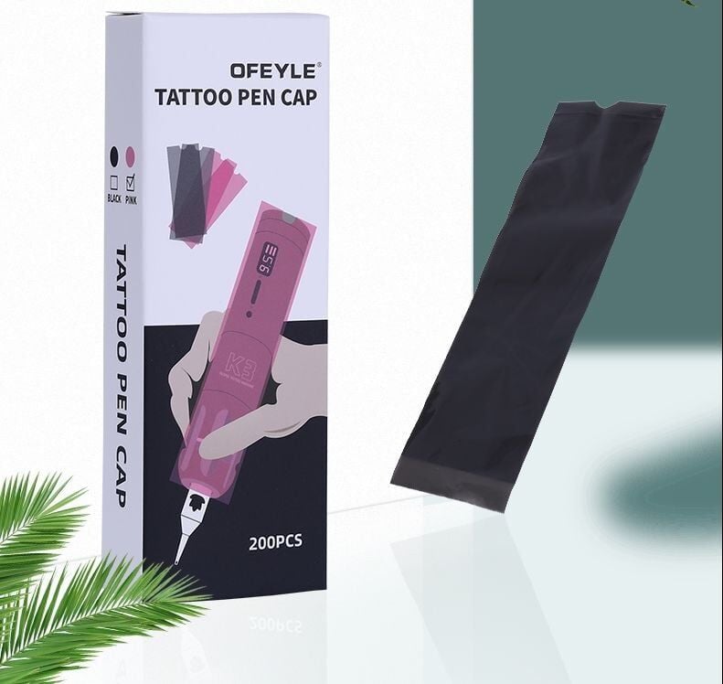 PEN DÖVME  MAKİNESİ KORUMA POŞETİ (200 adet) SİYAH