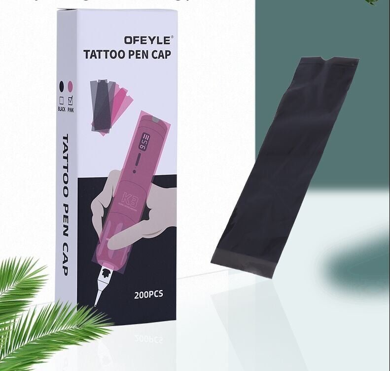 PEN DÖVME  MAKİNESİ KORUMA POŞETİ (200 adet) PEMBE