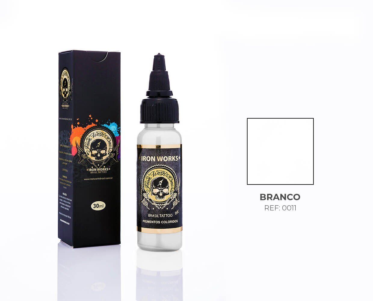 IRON WORKS TATTOO INK BRANCO 15ML